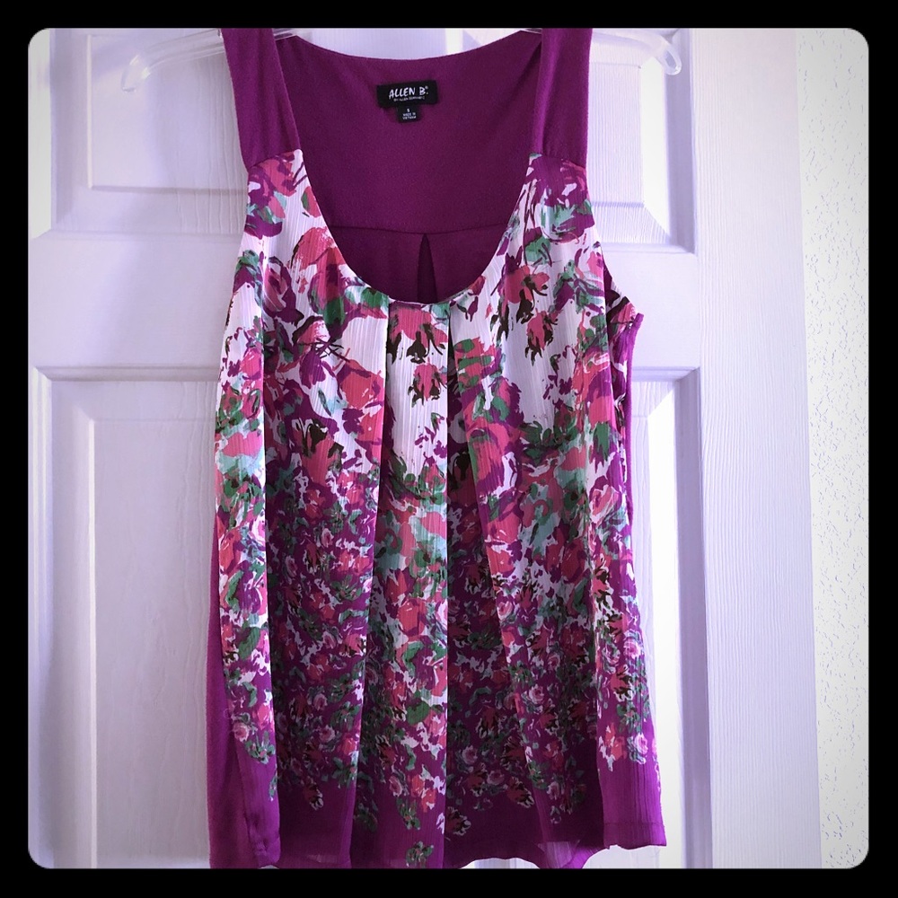 Allen B purple tank top